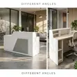 180cm Modern Reception Desk with Light - 2