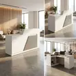 180cm Modern Reception Desk with Light - 4