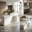 180cm Modern Reception Desk with Light - 5