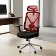 Ergonomic Office Chair - Red - 4