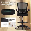 Mesh Reception Chair | Mid Back Ergonomic Office Chair - 3