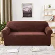 Maroon Elastic Sofa Cover for Standard 3-Seater Sofas - 2