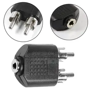 2 RCA Kiume kwa 3.5mm Stereo Kike Jack Adapter