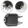 2 RCA Kiume kwa 3.5mm Stereo Kike Jack Adapter - 1