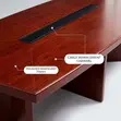 3.0m Mahogany Meeting Table - 4