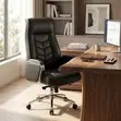 High Back Leather Executive Office Chair - 5