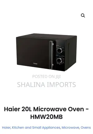 20L Haier Microwave Manual - Nyeusi