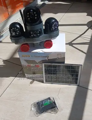 V380 Pro 4G Triple Lens Solar Security Camera