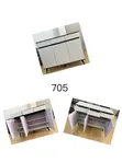 Modern White Shoe Storage Cabinet - 1