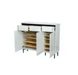 Modern White Shoe Storage Cabinet - 2
