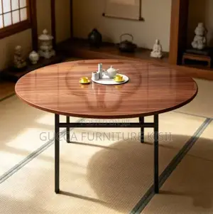 Customized Round Folding Table with 4 Legs