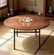 Customized Round Folding Table with 4 Legs - 1