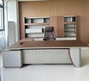 Executive CEO Office Desk - 2.4m, Brown
