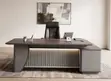 Executive CEO Office Desk - 2.4m, Brown - 4