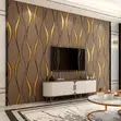 Striped Non-Woven Wallpaper - 1