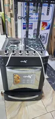 GNIX 60x60cm Cooker: 3 Gas Burners + 1 Hotplate, Electric Oven - 1