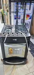 GNIX 60x60cm Cooker: 3 Gas Burners + 1 Hotplate, Electric Oven - 2