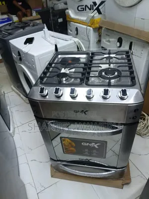 Gnix 60x60 Cooker with Gas Sensor and Electric Oven