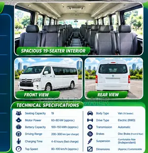 New 2025 Electric Bus - 19 Seater