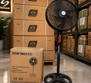 Starworth 16" Stand Fan Yenye Uwezo Mkubwa