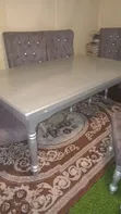 Wood-Mode Dining Table Set (6 Seater, Gray) - 2
