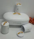 Unique & Elegant Bread Storage Bin with 3 Canisters - 4
