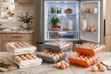 New Acrylic 32 Egg Holder - Double Drawer - White/Grey/Orange - 2