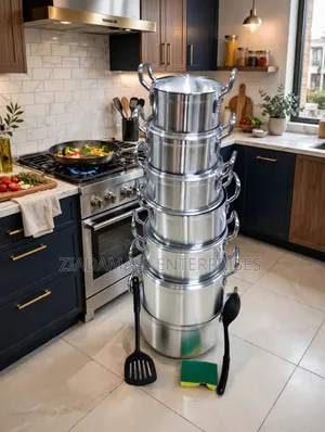 Original Tornado TC Cookware Set 14Pcs Silver