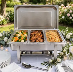 Redberry Triple Chafing Dish 9 Litres - 3 Compartment