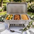 Redberry Triple Chafing Dish 9 Litres - 3 Compartment - 1