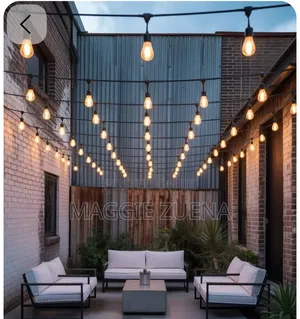 Outdoor String Lights - 20m, 20 Bulbs