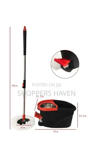 Foot Pedal Spin Mop & Bucket Set