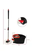 Foot Pedal Spin Mop & Bucket Set - 1