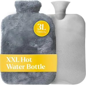 3L Classy Hot Water Bottle with Plush Cover
