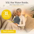 3L Classy Hot Water Bottle yenye Cover ya Plush - 4