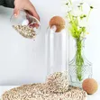 3pc Glass Storage Jars with Cork Lids - 3