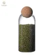 3pc Glass Storage Jars with Cork Lids - 4