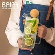 Glass Water Pitcher with Cork Lid - 5
