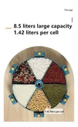 6 Grid Rotating Cereal Dispenser - 4
