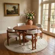 4-Seater Dining Set with Upholstered Chairs - 1