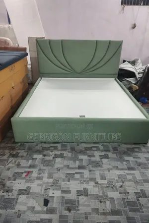Brand New Sage Green Velvet Platform Bed Frame (5x6)