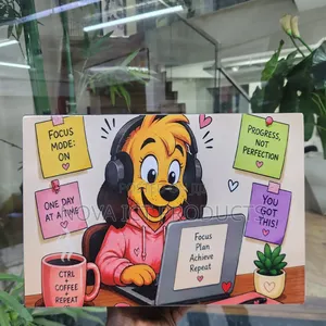 Motivational Cartoon Laptop Skin