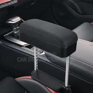 Dual Purpose Car Gap Filler with Elevated Elbow Rest & Storage