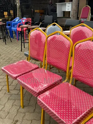 Viti vya Mikutano vya Rangi Nyekundu Vilivyopakwa Poda