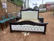 Premium Tufted Wooden Bed + Nightstands Set - 1