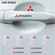 8pc Mitsubishi Door Handle & Door Bowl Protection Film Set - 2
