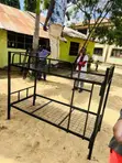 Vitanda vya Mabweni vya Wanafunzi vya Double Decker na Ngazi & Kinga - 2
