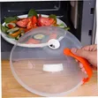 Vent Microwave Food Cover with Detachable Handle - 1