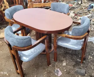 Eclectic 4-Seater Grey Dining Set
