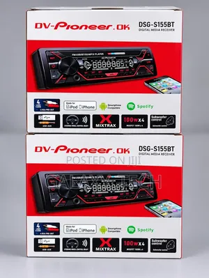 Redio ya Gari Pioneer MP3 Bluetooth USB FM AUX